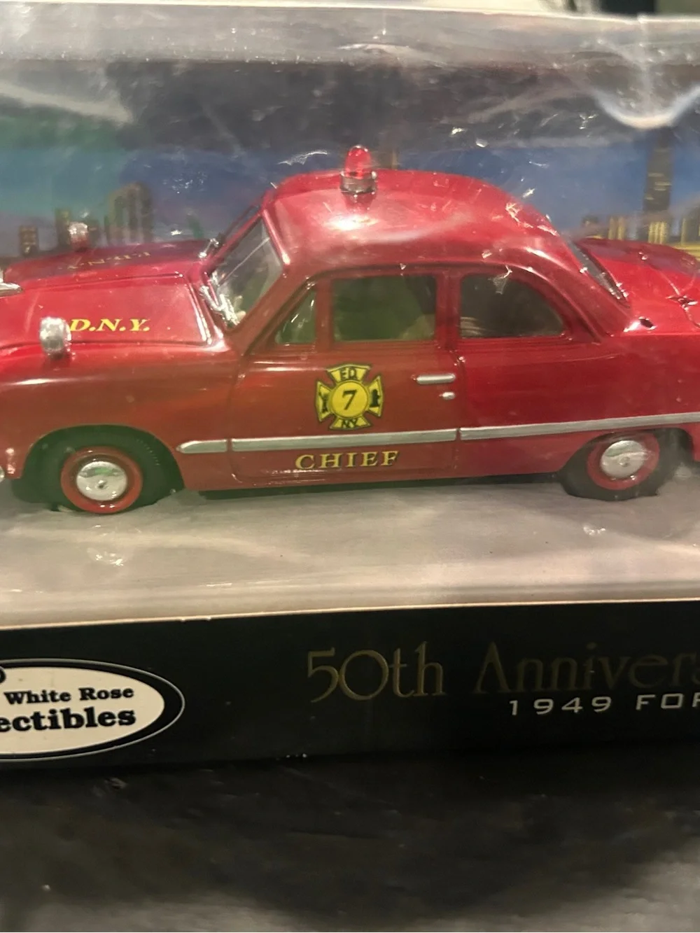 Ford Red 1949 Chief Die-Cast Car - Collectible